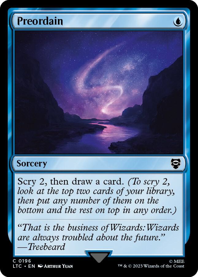Preordain [Commander: The Lord of the Rings: Tales of Middle-earth] 196