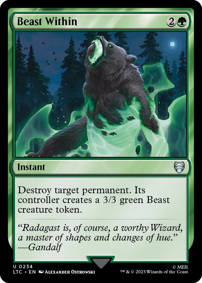 Beast Within [Commander: The Lord of the Rings: Tales of Middle-earth] 234