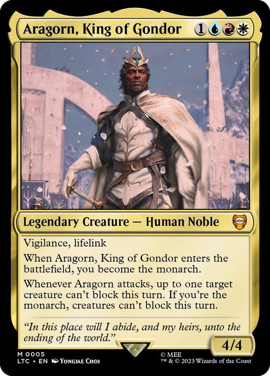 Aragorn, King of Gondor [Commander: The Lord of the Rings: Tales of Middle-earth] 5