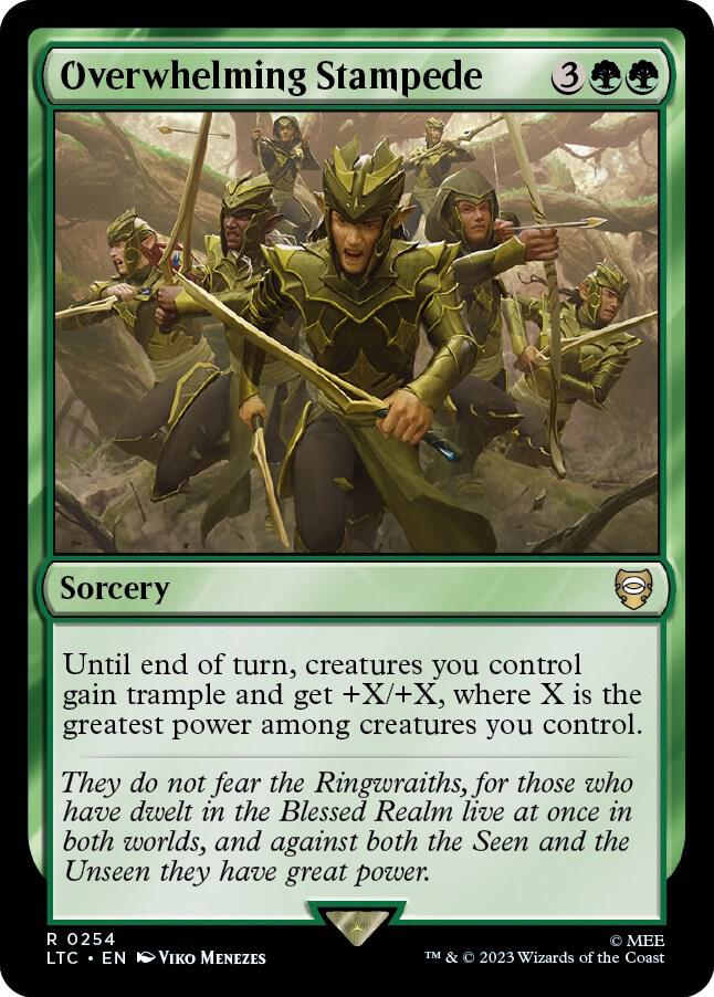 Overwhelming Stampede [Commander: The Lord of the Rings: Tales of Middle-earth] 254