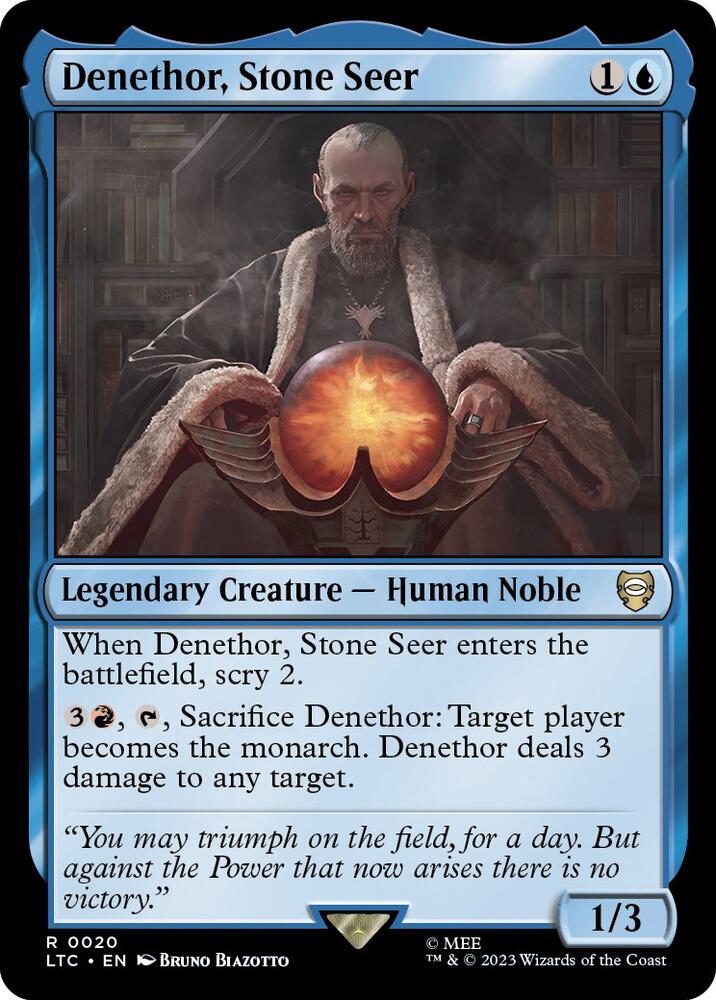 Denethor, Stone Seer [Commander: The Lord of the Rings: Tales of Middle-earth] 20