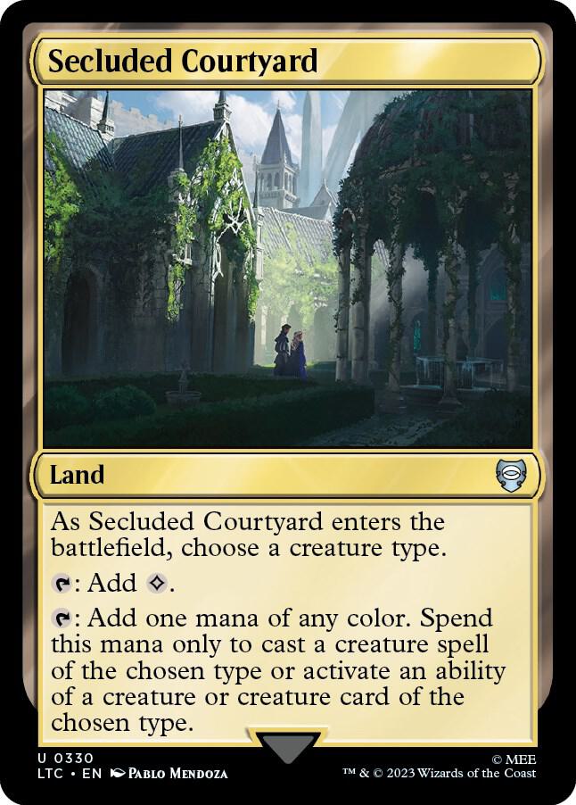 Secluded Courtyard [Commander: The Lord of the Rings: Tales of Middle-earth] 330