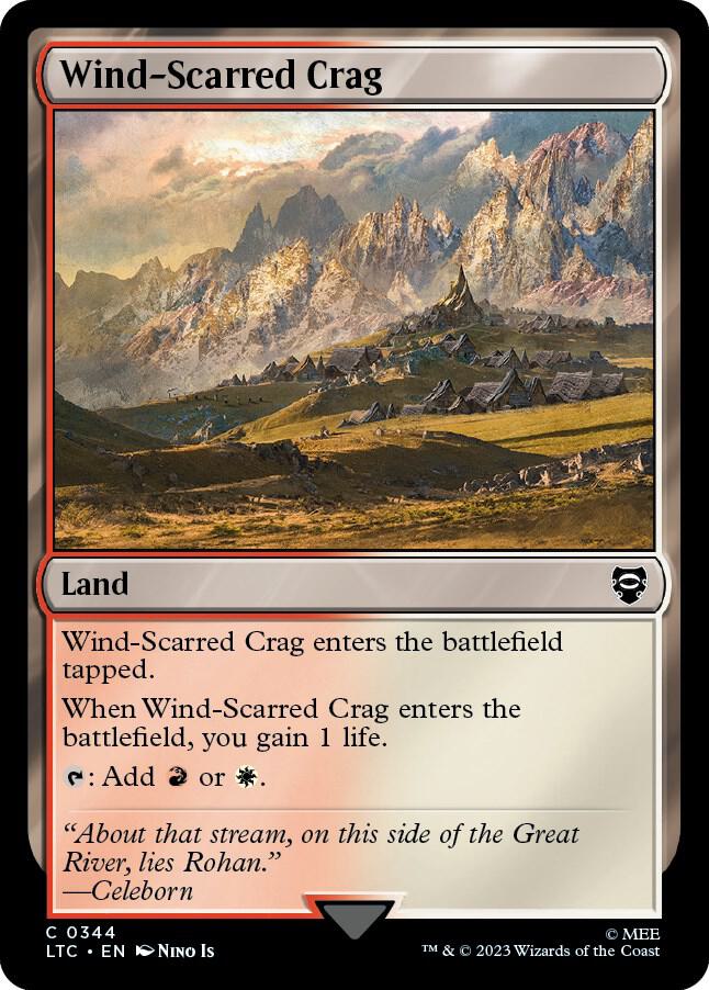 Wind-Scarred Crag [Commander: The Lord of the Rings: Tales of Middle-earth] 344