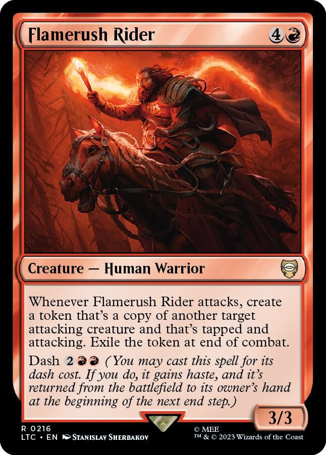 Flamerush Rider [Commander: The Lord of the Rings: Tales of Middle-earth] 216
