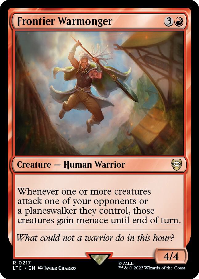 Frontier Warmonger [Commander: The Lord of the Rings: Tales of Middle-earth] 217