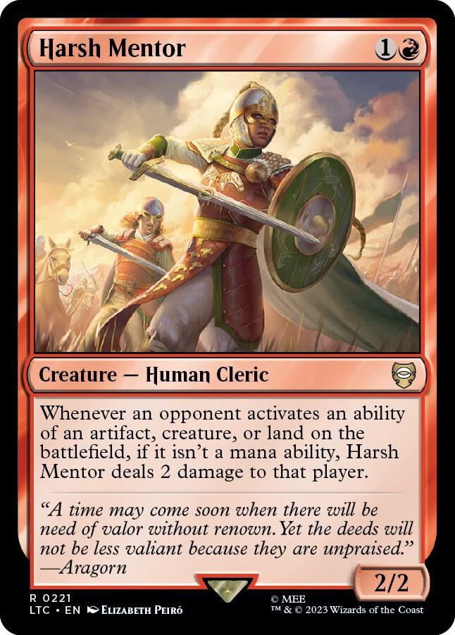 Harsh Mentor [Commander: The Lord of the Rings: Tales of Middle-earth] 221