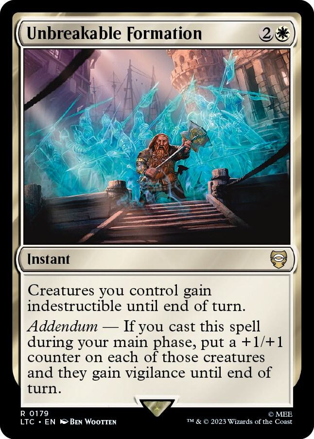 Unbreakable Formation [Commander: The Lord of the Rings: Tales of Middle-earth] 179