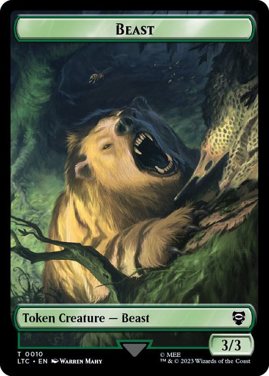 Beast // Treefolk Double-Sided Token [Commander: The Lord of the Rings: Tales of Middle-earth] 10//13