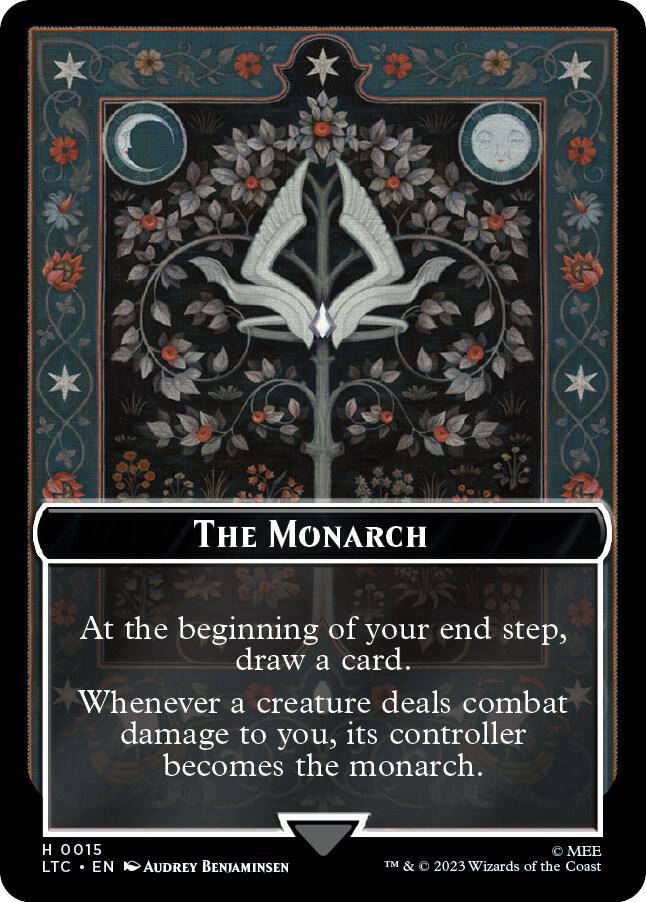 The Monarch // Treasure Double-Sided Token [Commander: The Lord of the Rings: Tales of Middle-earth] 15 // 12