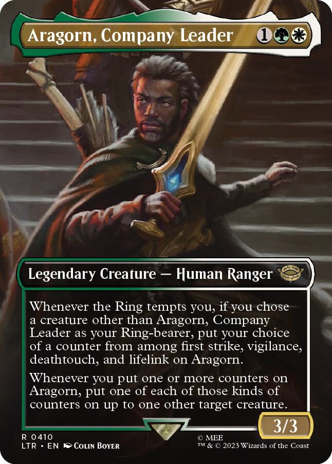 Aragorn, Company Leader (Borderless) [Universes Beyond: The Lord of the Rings: Tales of Middle-earth] 410