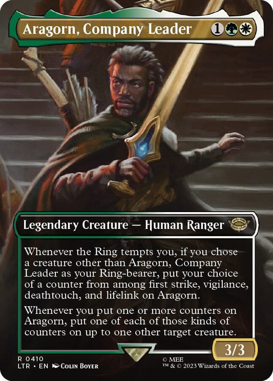 Aragorn, Company Leader (Borderless) [Universes Beyond: The Lord of the Rings: Tales of Middle-earth] 410