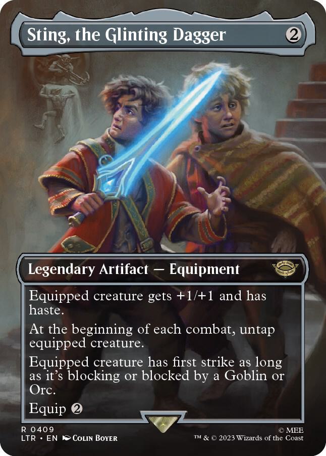 Sting, the Glinting Dagger (Borderless) [Universes Beyond: The Lord of the Rings: Tales of Middle-earth] 409