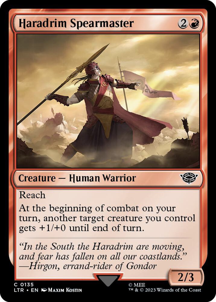 Haradrim Spearmaster [Universes Beyond: The Lord of the Rings: Tales of Middle-earth] 135