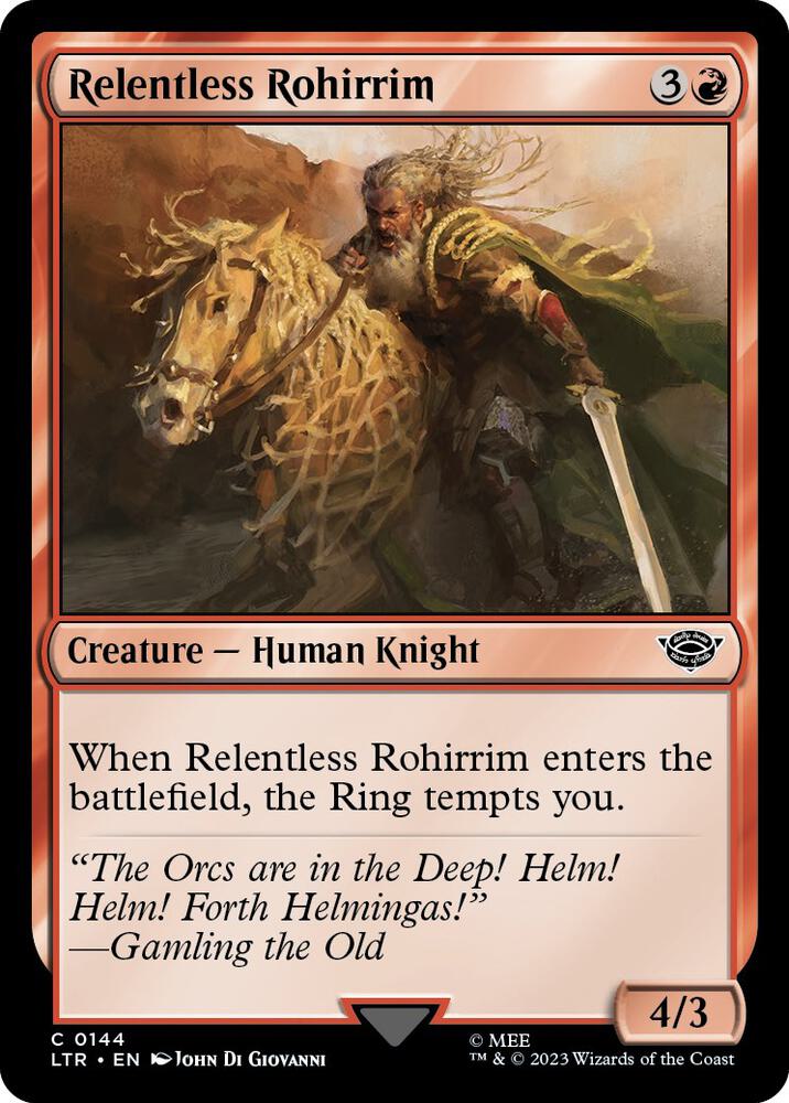 Relentless Rohirrim [Universes Beyond: The Lord of the Rings: Tales of Middle-earth] 144