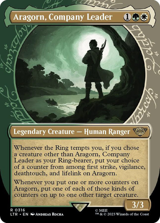 Aragorn, Company Leader (Showcase) [Universes Beyond: The Lord of the Rings: Tales of Middle-earth] 316