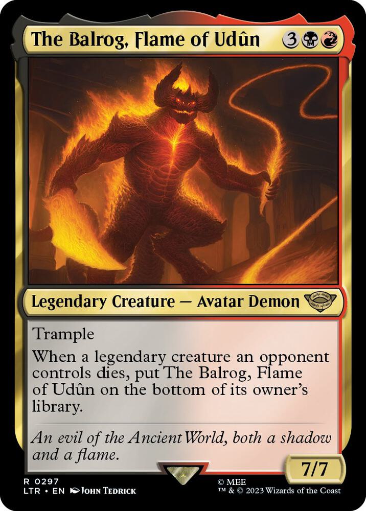 The Balrog, Flame of Udun [Universes Beyond: The Lord of the Rings: Tales of Middle-earth] 297
