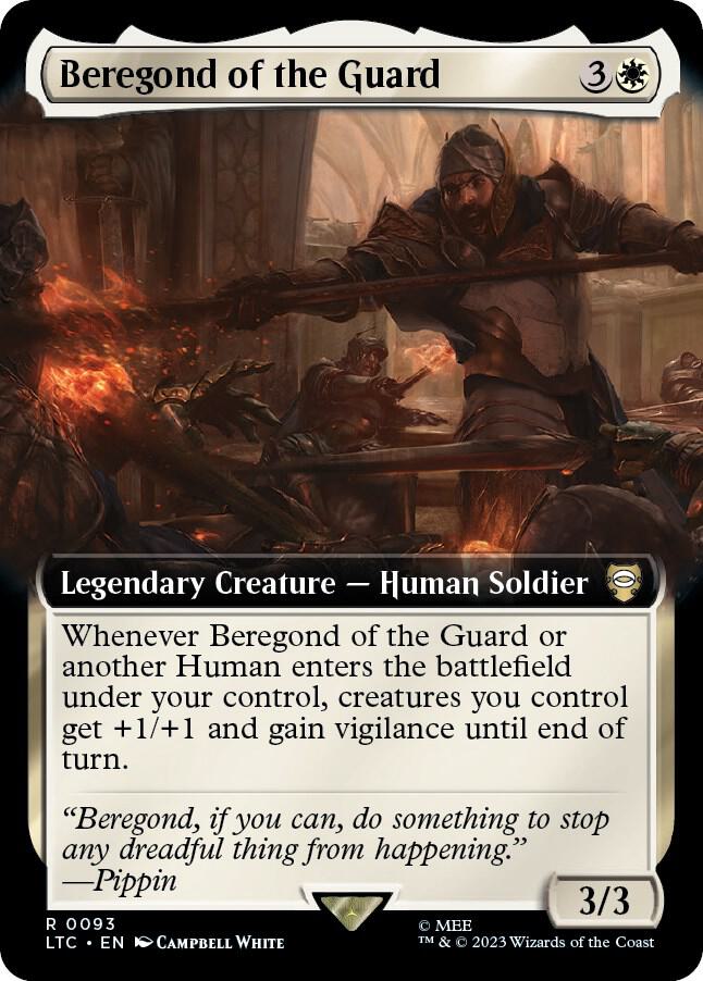 Beregond of the Guard (Extended Art) [Commander: The Lord of the Rings: Tales of Middle-earth] 93