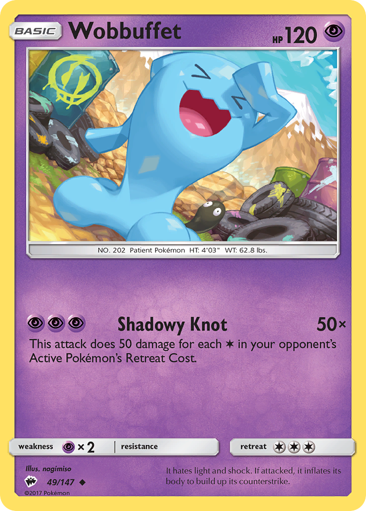 Wobbuffet - 49/147 Burning Shadows