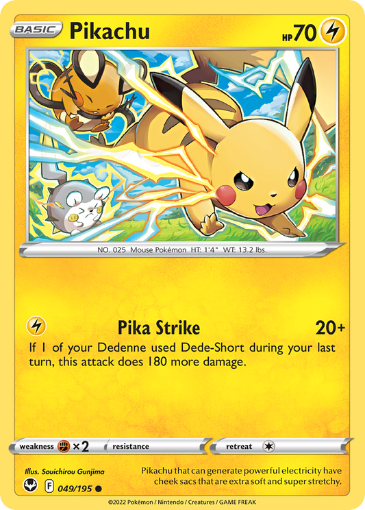 Pikachu - 49/195 Silver Tempest