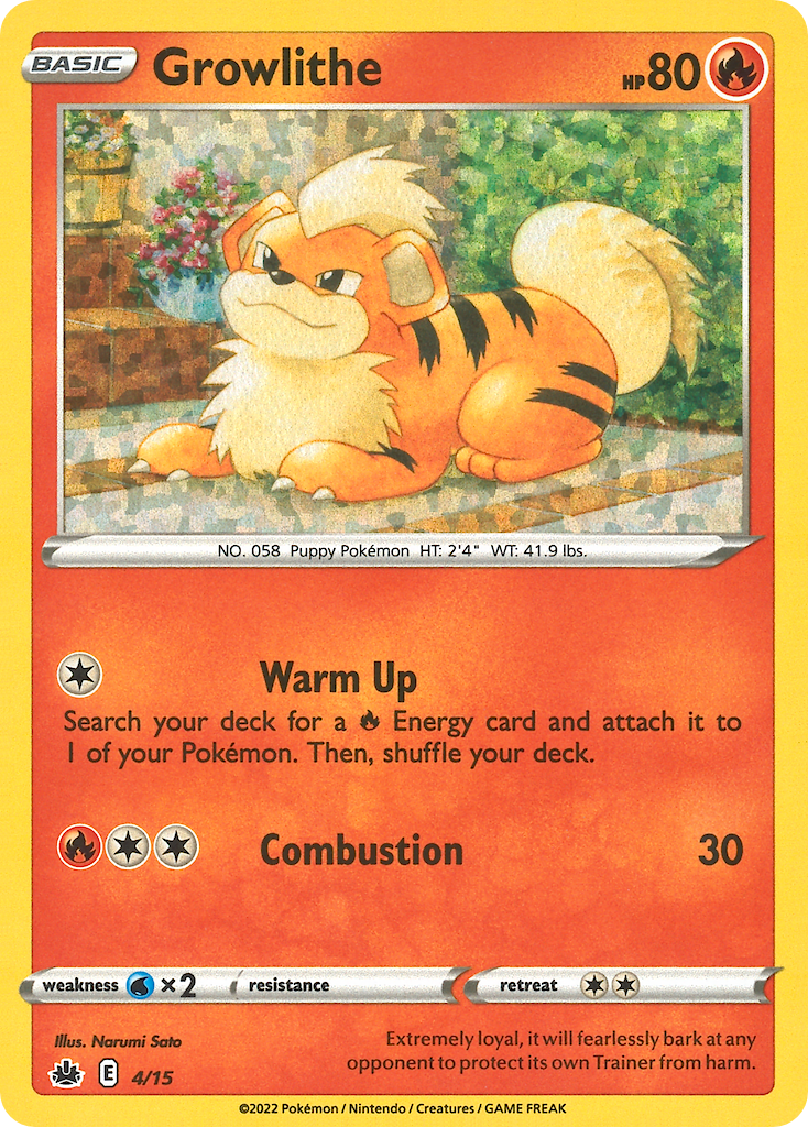 Growlithe - 4/15 McDonald's Collection 2022