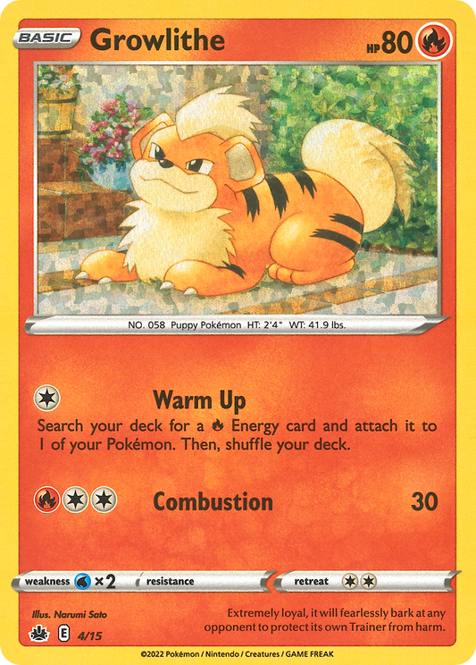 Growlithe - 4/15 McDonald's Collection 2022