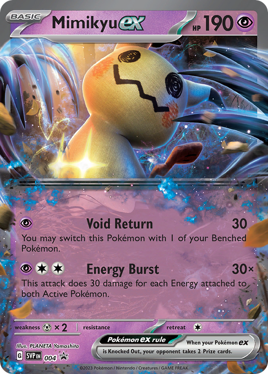 Mimikyu ex - 4 Scarlet & Violet Black Star Promos