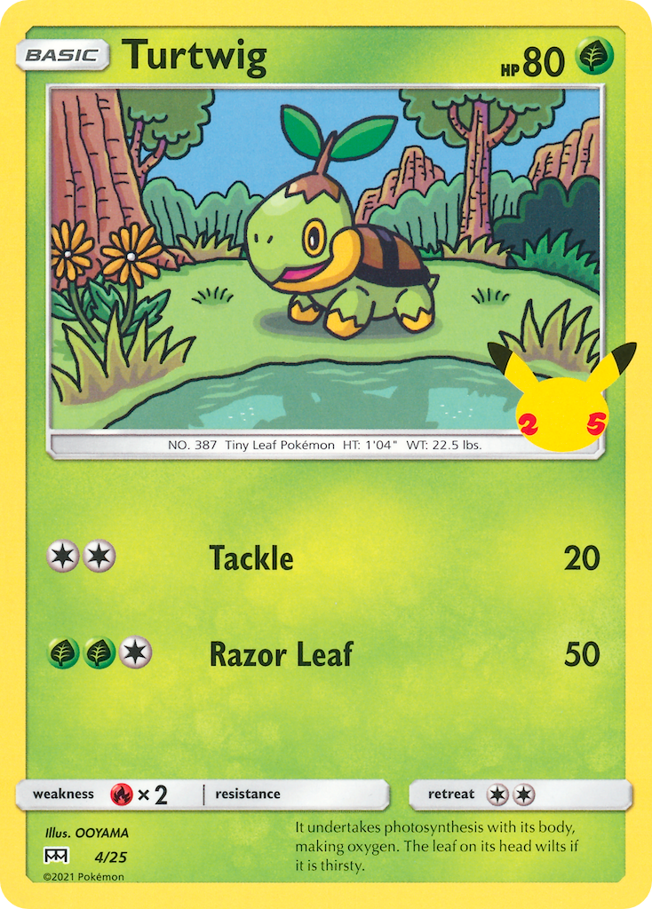 Turtwig - 4/25 McDonald's Collection 2021