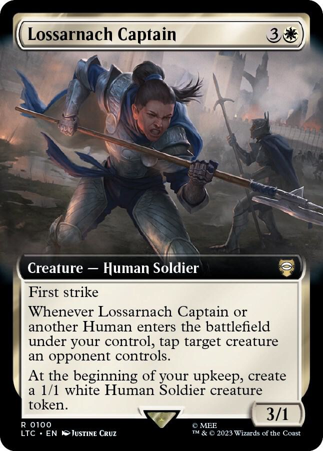 Lossarnach Captain (Extended Art) [Commander: The Lord of the Rings: Tales of Middle-earth] 100