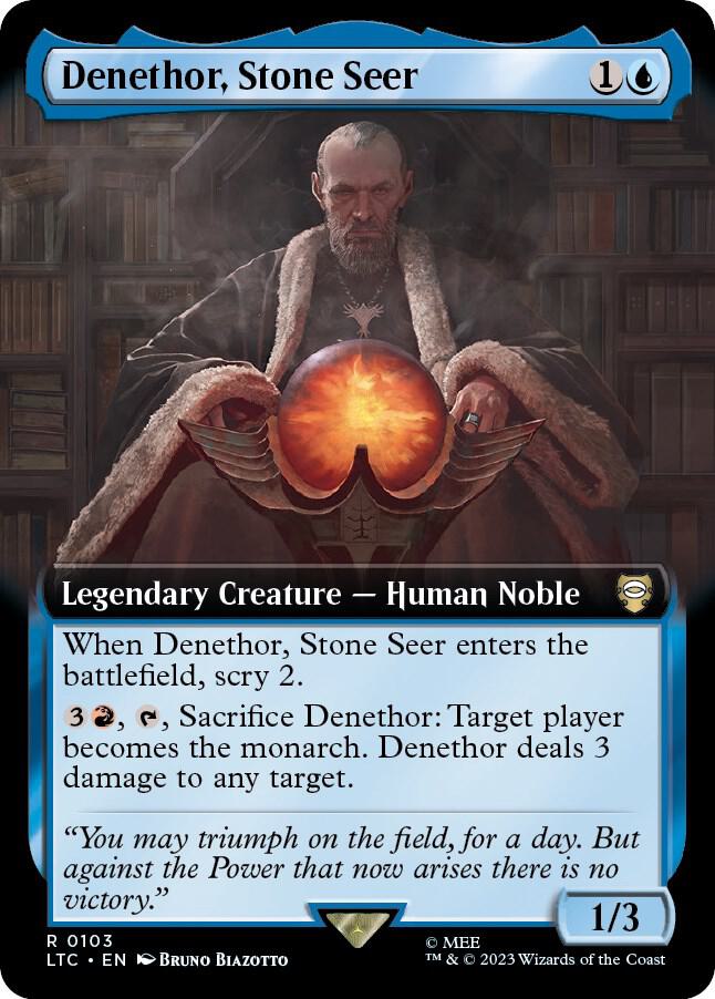 Denethor, Stone Seer (Extended Art) [Commander: The Lord of the Rings: Tales of Middle-earth] 103