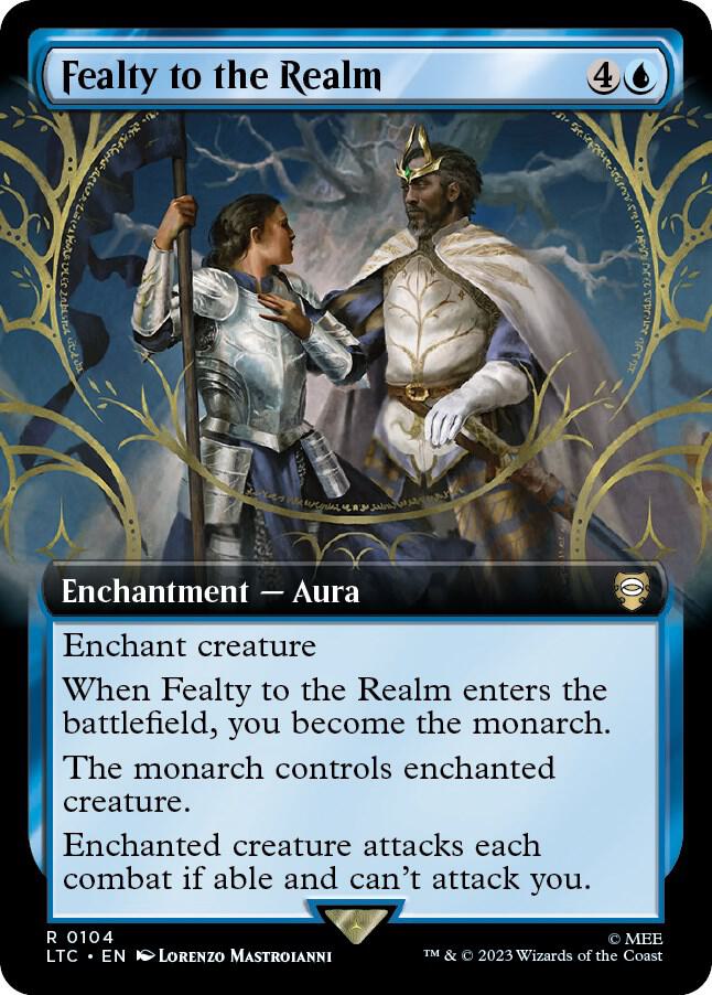 Fealty to the Realm (Extended Art) [Commander: The Lord of the Rings: Tales of Middle-earth] 104