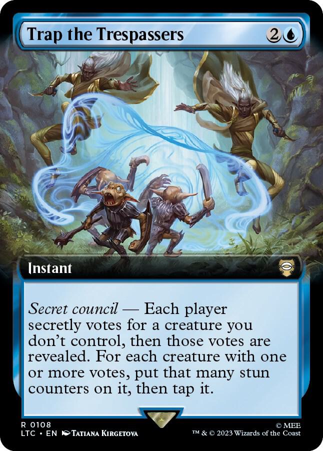 Trap the Trespassers (Extended Art) [Commander: The Lord of the Rings: Tales of Middle-earth] 108