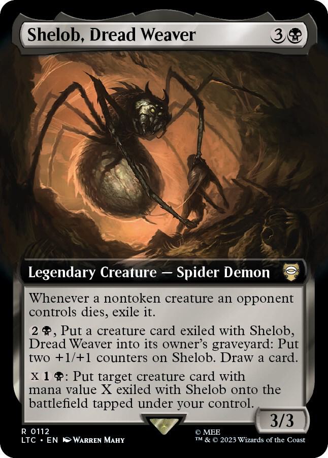 Shelob, Dread Weaver (Extended Art) [Commander: The Lord of the Rings: Tales of Middle-earth] 112