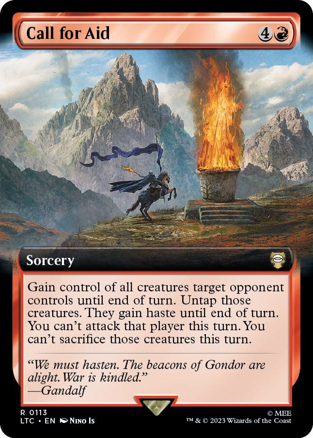 Call for Aid (Extended Art) [Commander: The Lord of the Rings: Tales of Middle-earth] 113