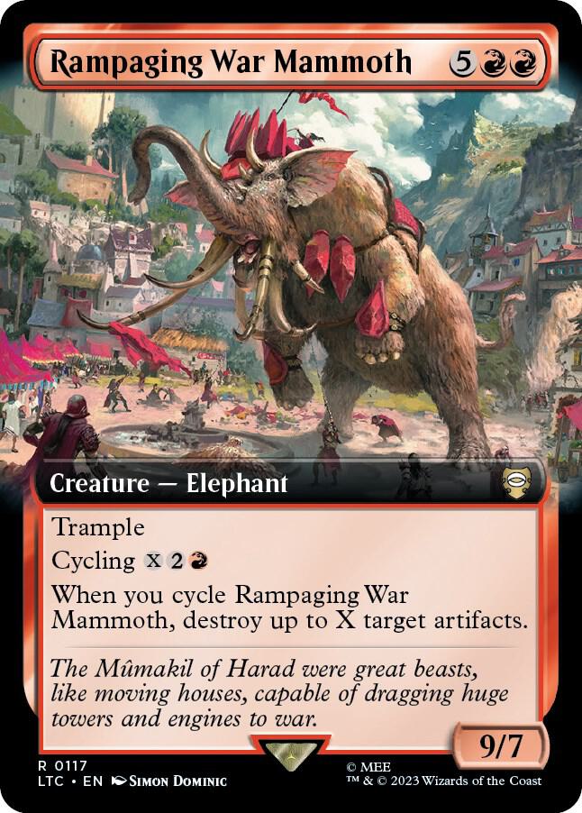 Rampaging War Mammoth (Extended Art) [Commander: The Lord of the Rings: Tales of Middle-earth] 117
