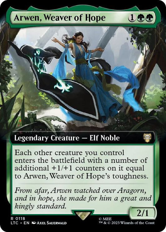 Arwen, Weaver of Hope (Extended Art) [Commander: The Lord of the Rings: Tales of Middle-earth] 118