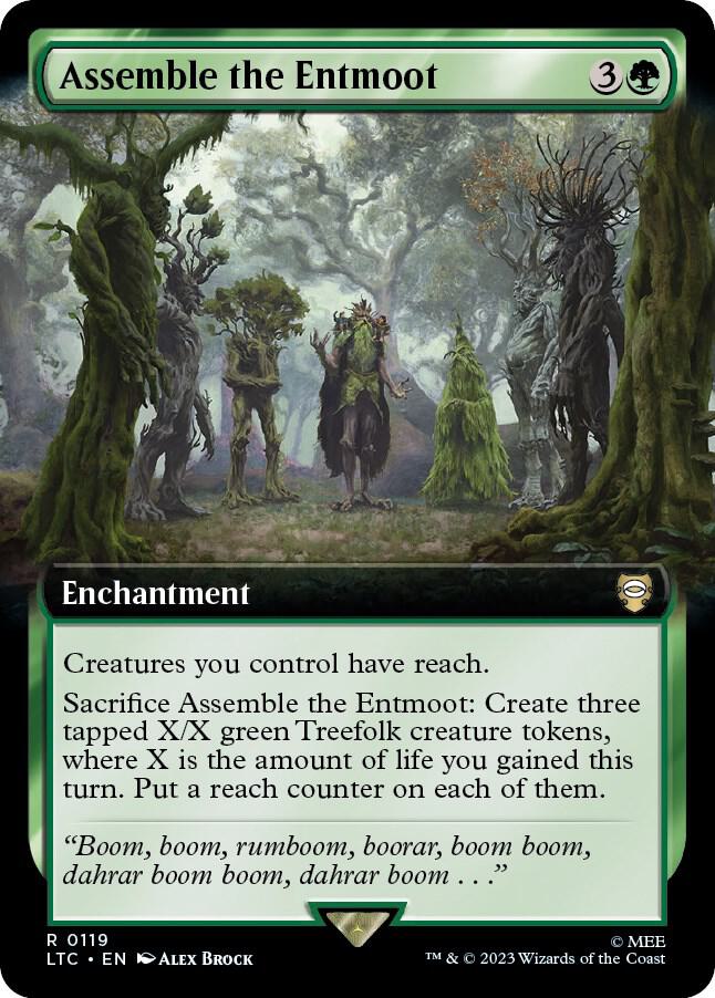 Assemble the Entmoot (Extended Art) [Commander: The Lord of the Rings: Tales of Middle-earth] 119