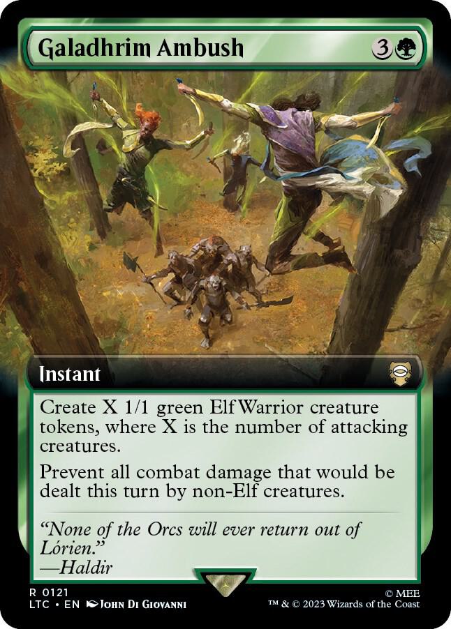 Galadhrim Ambush (Extended Art) [Commander: The Lord of the Rings: Tales of Middle-earth] 121