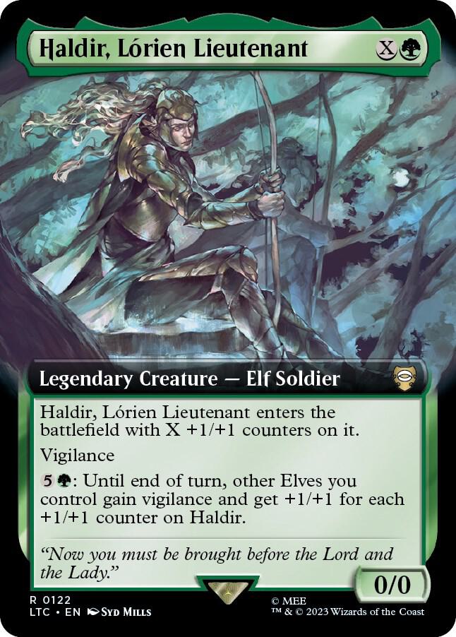 Haldir, Lorien Lieutenant (Extended Art) [Commander: The Lord of the Rings: Tales of Middle-earth] 122