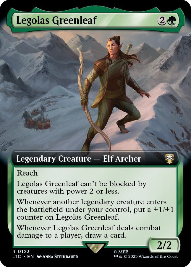 Legolas Greenleaf (Extended Art) [Commander: The Lord of the Rings: Tales of Middle-earth] 123