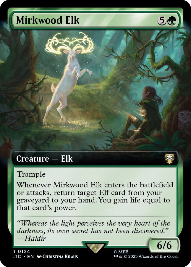 Mirkwood Elk (Extended Art) [Commander: The Lord of the Rings: Tales of Middle-earth] 124