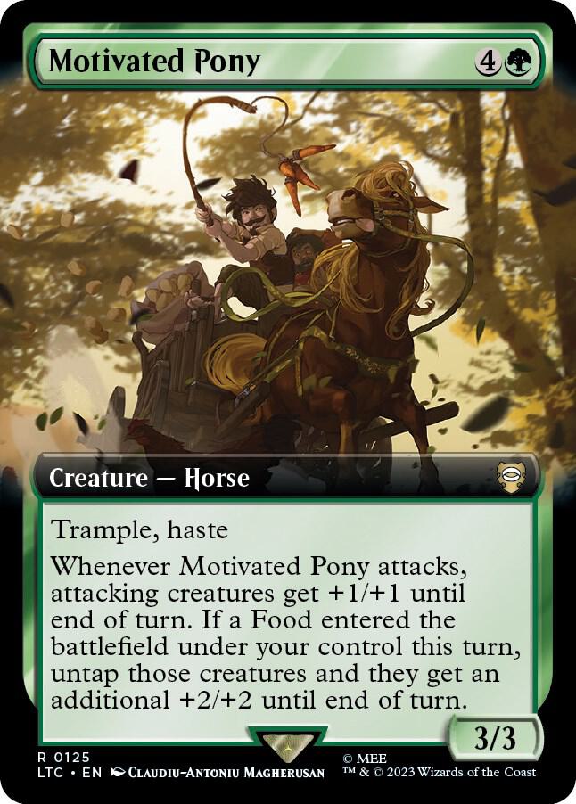 Motivated Pony (Extended Art) [Commander: The Lord of the Rings: Tales of Middle-earth] 125