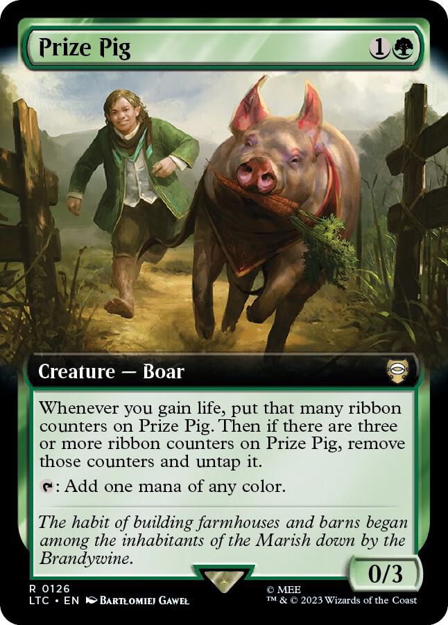 Prize Pig (Extended Art) [Commander: The Lord of the Rings: Tales of Middle-earth] 126
