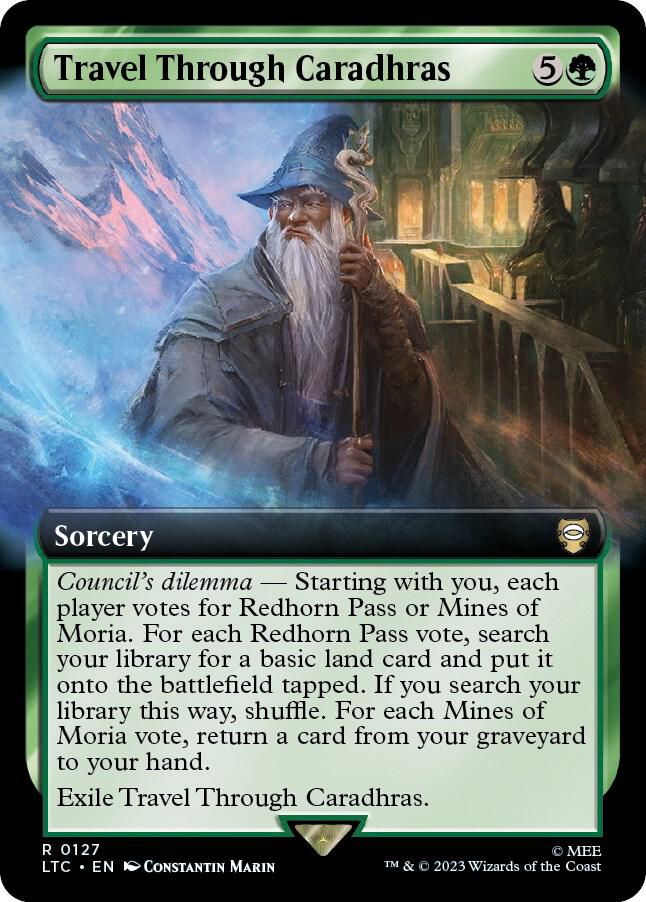 Travel Through Caradhras (Extended Art) [Commander: The Lord of the Rings: Tales of Middle-earth] 127