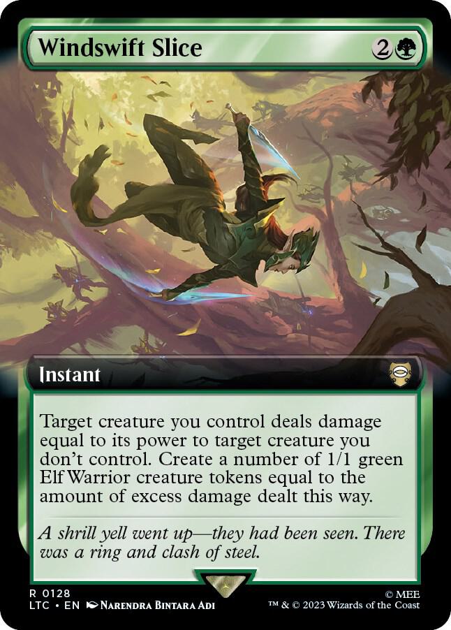 Windswift Slice (Extended Art) [Commander: The Lord of the Rings: Tales of Middle-earth] 128