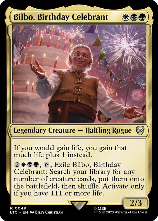 Bilbo, Birthday Celebrant [Commander: The Lord of the Rings: Tales of Middle-earth] 48