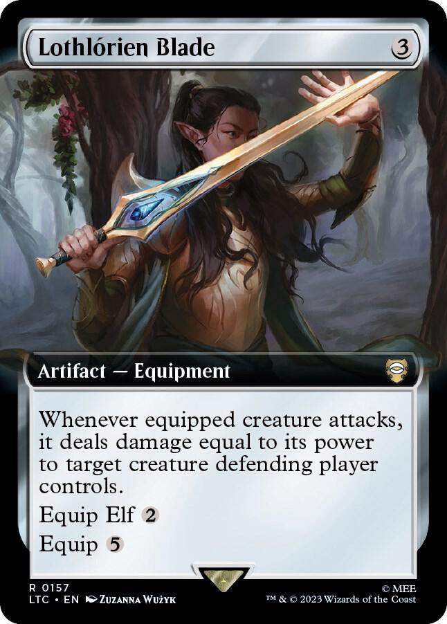 Lothlorien Blade (Extended Art) [Commander: The Lord of the Rings: Tales of Middle-earth] 157
