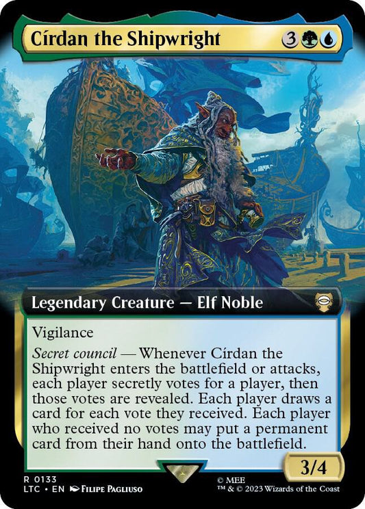 Cirdan the Shipwright (Extended Art) [Commander: The Lord of the Rings: Tales of Middle-earth] 133