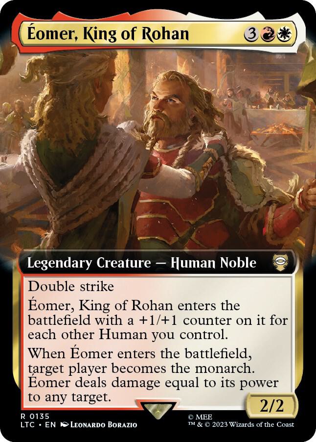 Eomer, King of Rohan (Extended Art) [Commander: The Lord of the Rings: Tales of Middle-earth] 135