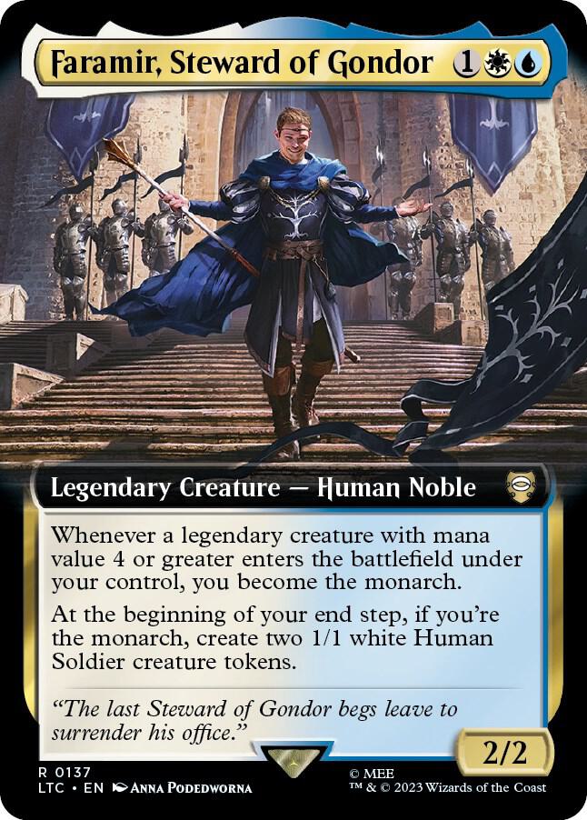 Faramir, Steward of Gondor (Extended Art) [Commander: The Lord of the Rings: Tales of Middle-earth] 137