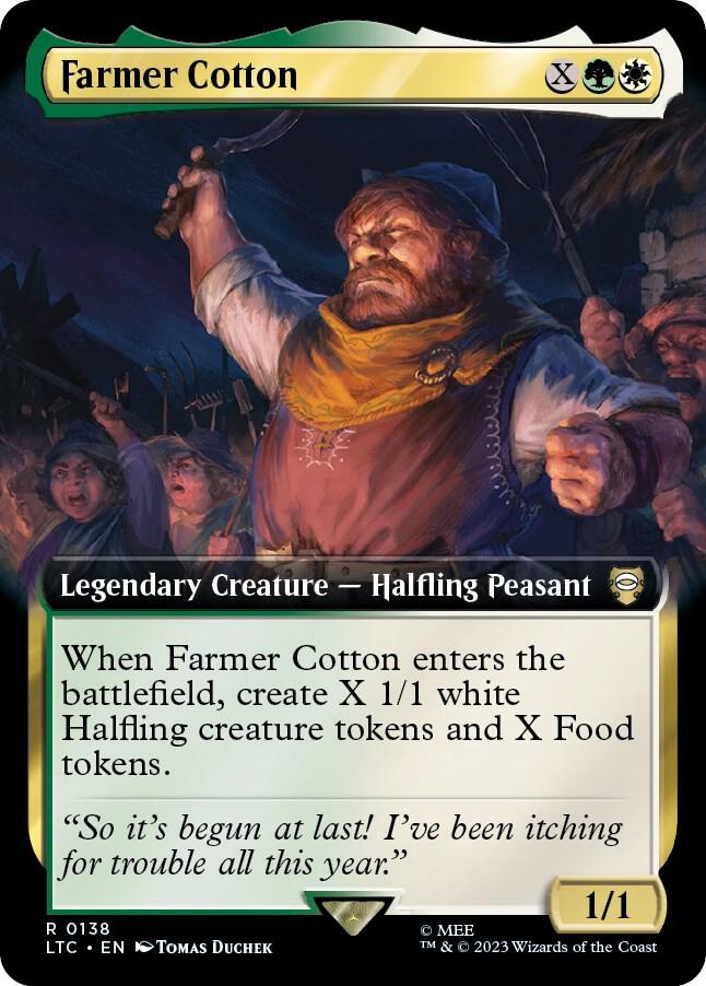 Farmer Cotton (Extended Art) [Commander: The Lord of the Rings: Tales of Middle-earth] 138